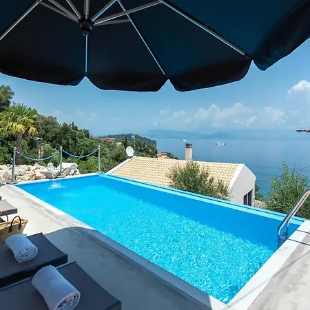 빌라 Seaview Corfu 2 Bedroom Private Pool & Ac 페라마