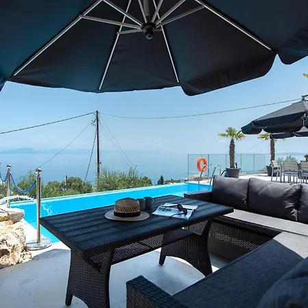 Seaview Corfu 2 Bedroom Private Pool & Ac 빌라 *